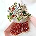 Susenstone® Gold-Toned Festive Christmas Stockings, Diamond Brooch Pin