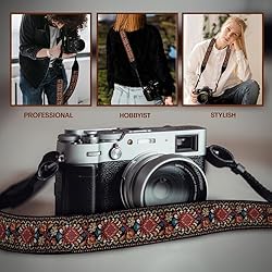Art Tribute Camera Strap For All DSLR Camera. Red