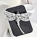 Top Cheer Vintage Style Rhinestone Crystal Dragonfly Brooch Pin Animal Broach Pins Jewelry (Green)