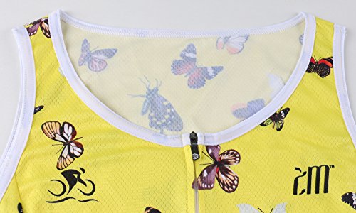Cycling Sleeveless Jersey Vest Women/Bicycle Cycle Summer Vest Women/Breathable Bike Vest Sleeveless (S, 11)