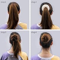 Novelfun Hair Bun Maker 3pcs Donut Bun Maker Ring Style Large