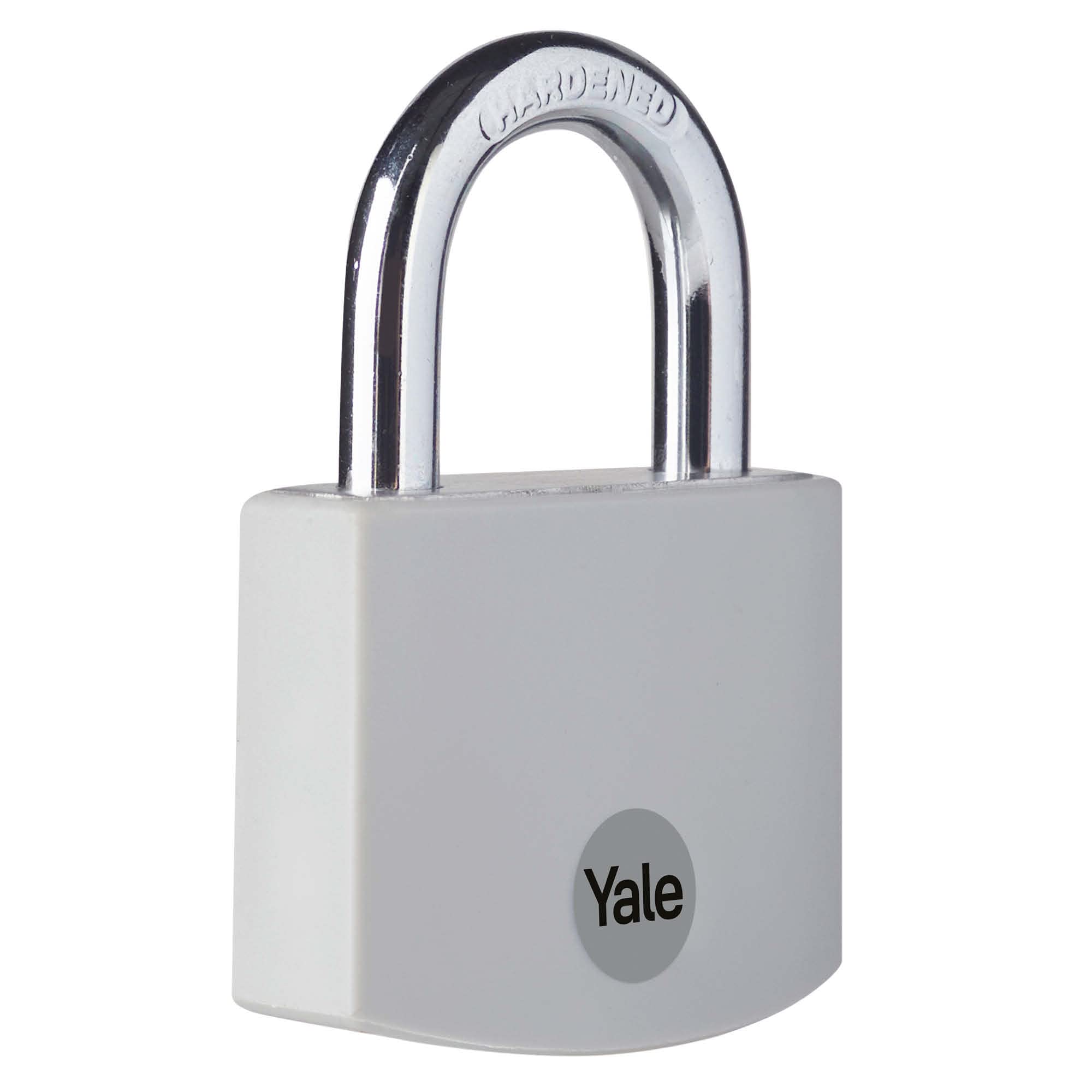 Yale - YE3B/38/119/1/GR Standard Security 38mm Aluminium Padlock - Grey - Open Hardened Steel shackle - 3 keys