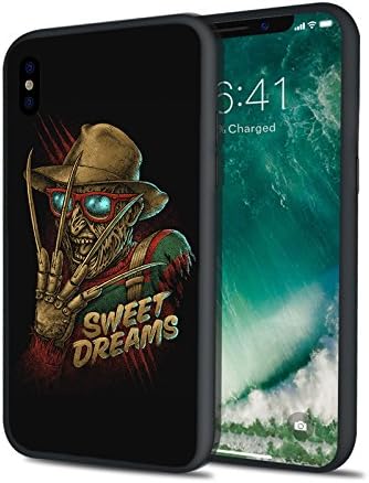 Retro Style Scary Movie Freddy Sweet Dreams Elm Street Nightmare13 Friday Horror Krueger Ultra Slim Clear Soft TPU Transparent Cover Protective Case for iPhone 6 6s 7 8 Plus X (iPhone 7 8 Plus)