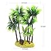 M2cbridge Plastic Coco Tree Aquarium Coconut Plants Palm Tree for Fish Tank Aquarium Decor （2pcs）