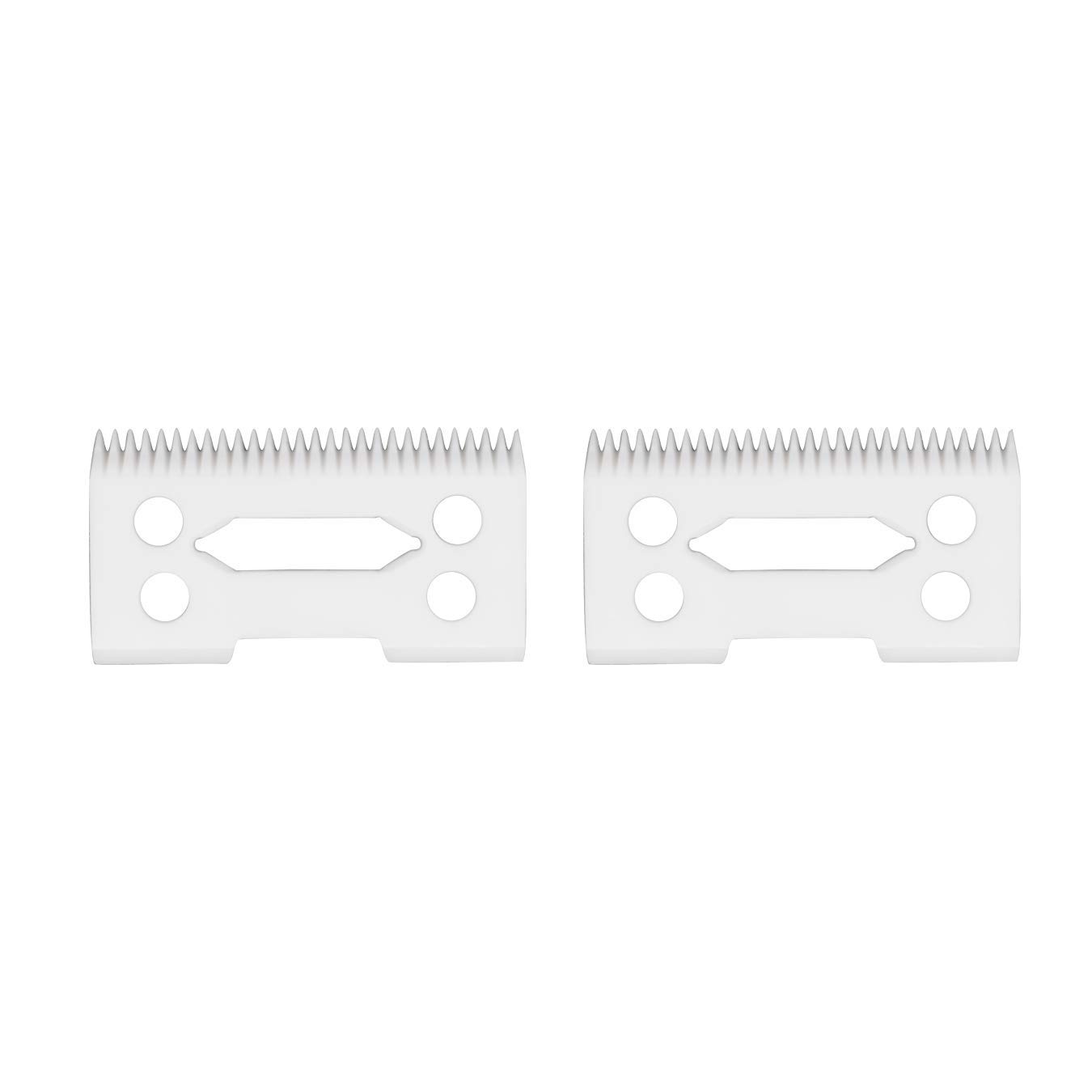 AIRERA 2 Packs Replacement Ceramic Moving Blades #1006 for Wahl 8504 Hair Clippers, Including 2 Packs Moving Blades, Compatible with Wahl 5 Stars Series Hair Clippers(White, 2 Packs)
