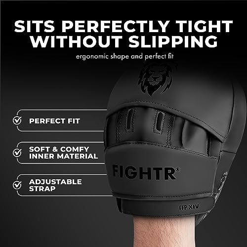 thumbnail image 2 of Boxing Wraps FIGHTR Premium Punching Mitts - Ideal Padding & StabilityBoxing Mitts For Martial Arts Incl Carry Bagfocus Pads For Boxing Mma Muay Thai Etc Boxing Bag 2 of 11