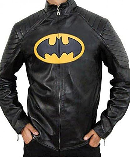 The Lego Batman Movie Men's Faux Leather Jacket Emcostyles (Large)