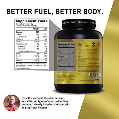 Pro JYM Protein Powder Egg White, Milk, Whey Protein Isolates