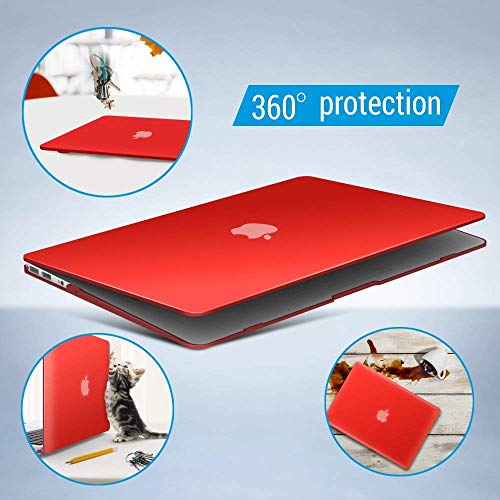 thumbnail image 2 of IBenzer Hard Shell Case For Older MacBook Air 13” (2010-2017, Models A1466/A1369) – Plastic Protective Case With Keyboard Cover (Airy Blue) 2 of 12