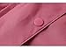 LINENLUX Waterproof Rain Poncho Hooded for Adults with Zipper Outdoor (Pink)