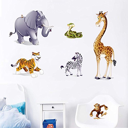 decalmile Dinosaur Wall Decals Animal Wall Stickers Peel and Stick