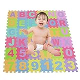 Babrit Kids Baby Play Mat Puzzle Piece Play Mat Set Playing Carpet Children's Developing Play and Learn Educational Puzzle Foam Mat(36 Small Blocks )