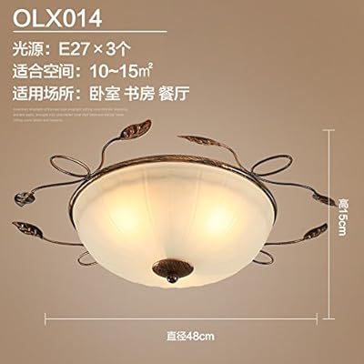 Gunxifacai Deckenleuchte Continental Flur Lampen Leuchten Einhaltung Der Gang Balkon Proberaum Studie Eisen Lampen 18 16 Cm Amazon De Beleuchtung