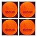 4 Orange Nighthawk Glow In Dark LED Light Up Golf Balls, Official Size Constant Lit