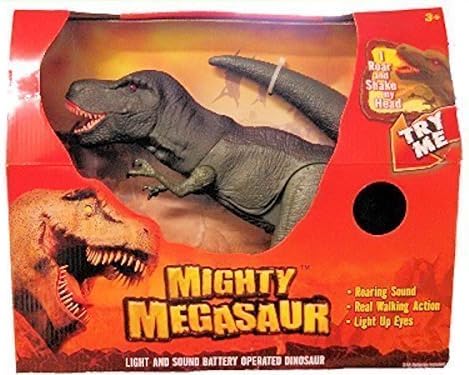 Adventure Wheels Mighty Megasaur Light and Sound Battery Operated Dinosaur