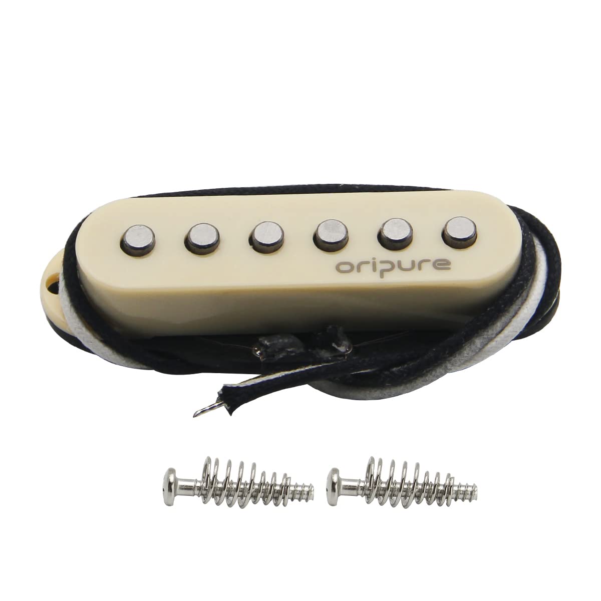OriPure Vintage Flat-Pole Strat Pickups Alnico 5 Single Coil Pickup Cream Neck Pickups TFF566