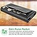 caseen ViVi Wallet Clutch Purse Case (Leopard/Black) for Apple iPhone 7/8 Plus / 10, Samsung Galaxy S7 Edge / S8 Plus/Note 8, Google Pixel 2 / Pixel 2 LX, LG G6 & More - Large Size