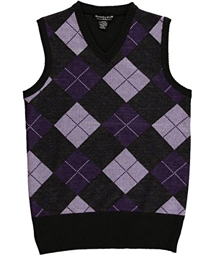 purple argyle sweater vest