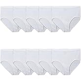 Fruit of the Loom Women's Eversoft Cotton Brief Underwear, Tag Free & Breathable, Available in Plus Size