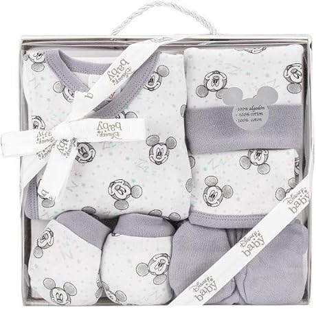 Set regalo Disney grigio per neonati 0-6 mesi