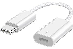 AZDDUR Lightning to USB C Adapter, USB C Male to Lightning Female 60W PD Fast Charging Adapter for iPhone 16/16 Pro/15/15Pro/15+, iPad Pro/iPad Air 5/4, MacBook/Samsung and More Type C Devices -Only Charge