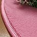 Anjoy Round Rug Pad Mat for Kids Playhouse Play Tent Soft Coral Pink 3.3 ft