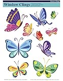 Butterfly Window Clings - 1 Sheet, 10 Clings