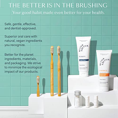 Better & Better Natural Floss Vegan, 100 PlantBased Waxed Dental