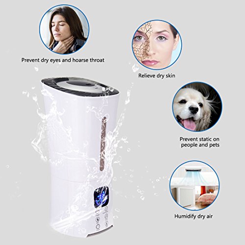 image for RUBEDER Ultrasonic Humidifier Cool Mist with Remote Control Humidity M