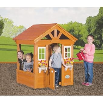 backyard discovery columbus all cedar wood playhouse