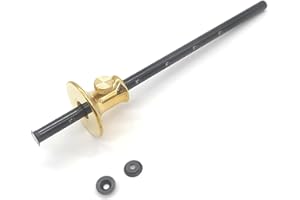 Taytools 467603 Wheel Marking Gauge Solid Machined Brass Head, 2 Extra High Speed Cutters, .310 inch Diameter Hardened Beam 8 Inches Easy Read SAE and Metric Grads