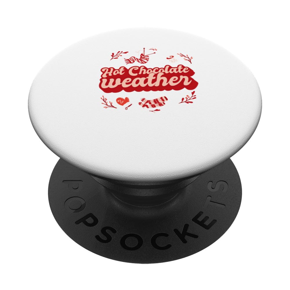 Christmas Snowy Season Hot Chocolate Weather PopSockets Swappable PopGrip
