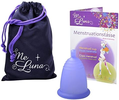 MeLuna Sport Menstrual Cup with ball stem (Large, Violet)