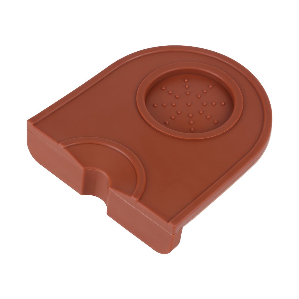 Coffee Tamper Mat Multifunctional Thickening Non-Slip Wear-Resistant Station Non-Slip Mat Holder Silicone Espresso Pad Reusable Packaging(Coffee)