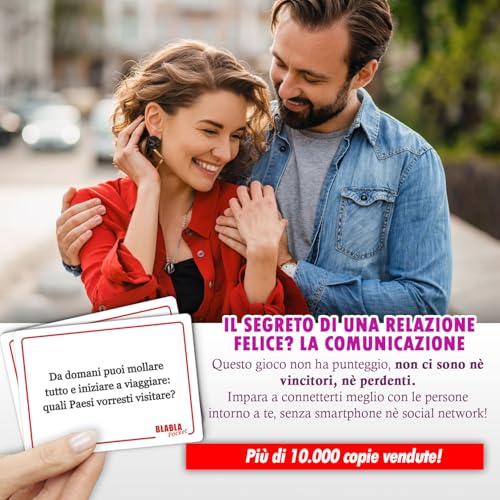 BLABLA Pocket for Couples | Board Games for Adults and Teenagers – Couple Game – Conversation Cards for Meeting Each Other – Gift Ideas for Men and Women, Valentine's Day, Anniversary, Birthday