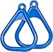 Swing Set Stuff Inc. Plastic Trapeze Rings with SSS Logo Sticker, Blue