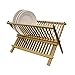 Home Basics Foldable Bamboo Dish Drainer