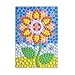 Weoxpr Mosaic Sticker EVA DIY Handmade Art Kits for Kids - Sunflower, Woodpecker, Hot Air Balloon, Butterfly, Giraffe, Sailboat