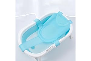 HAOZAIKEJI Baby Bath Seat Support Net Soft Baby Bathtub Pad Newborn Bath Cushion Breathable Infant Bathing Support Mat Shower Pad for 0-18 Months