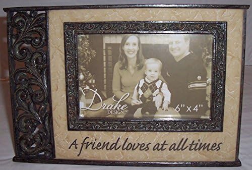 Drake Design Luxury Photo Frame "A friend loves at all times"