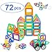 Ranphykx Magnetic Blocks, 72 Pieces Magnetic Building Blocks, Magnetic Tiles Educational Construction for Kids Toys