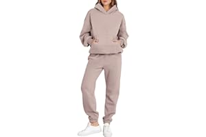 ANRABESS Womens 2 Piece Outfits Lounge Hoodie Oversized Sweatshirt Jogger Sweatpants Y2K Tracksuit Sweatsuit Set Fall Clothes