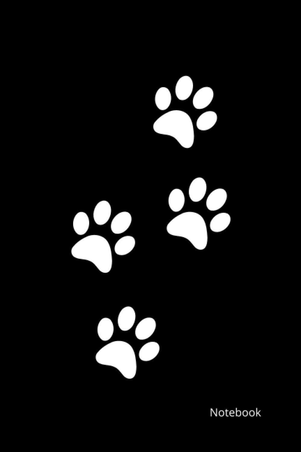 Notebook: Paw Print / Lined Journal Notebook For Dog Lovers, Cat Owners, Vet Students, Animal Rescue /120 blank lined pages 6x9 inches, mattes Finish Cover