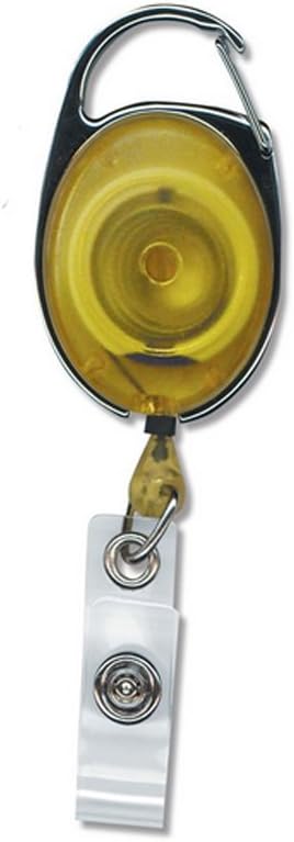 ID Card It Yellow Premier Yo Yo Retractable Reel Badge Reel Card Pass Badge Holder - 100