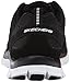 Skechers Sport Women's Flex Appeal Adaptable Fashion Sneaker,Black/White,9 M US
