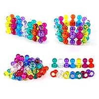 BOZLIZ - Magnet Round - 1pcs Strong Neodymium Thumbtacks Transparent Noticeboard Skittle Pin Magnets Diy Fridge - Racing Clips Metal Opener Strong Yoga Travel Alphabet Gold Inspirational Utah