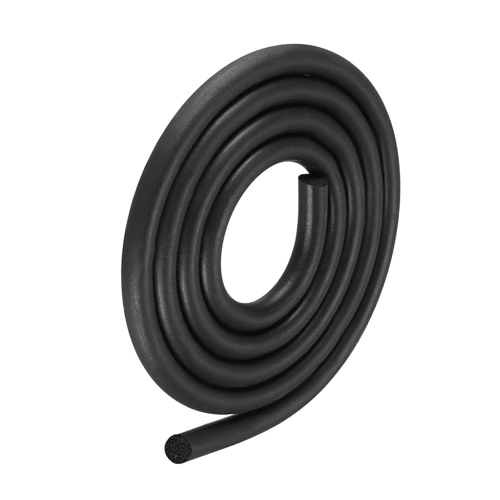 METALLIXITY Foam Rubber Weather Seal Strip (18mm Diameter x 2.5m Long) 1pcs, EPDM Rubber Round Seal Strip - for House Repair, Door, Black — image 1