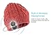 Tenergy Wireless Bluetooth 4.1 Beanie Cable Knit Cap Headphones Sync with Cell Phone Multi Functional 2 Stereo Speakers (Dusty Cedar)