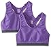 Jockey Big Girls' 2 Pack Seamless Performance Racer Back Crop Top