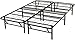 Amazon Basics Foldable Metal Platform Bed Frame with Tool Free Setup, 14 Inches High, Sturdy Steel Frame, No Box Spring Needed, California King, Black